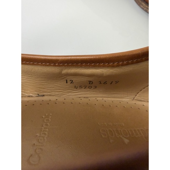 Men\'s Allen Edmonds Colebrook Brown Leather Slip On Loafers Size 12 D main image 10